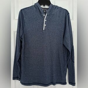 Ocean Current Hooded 3 Button Pullover